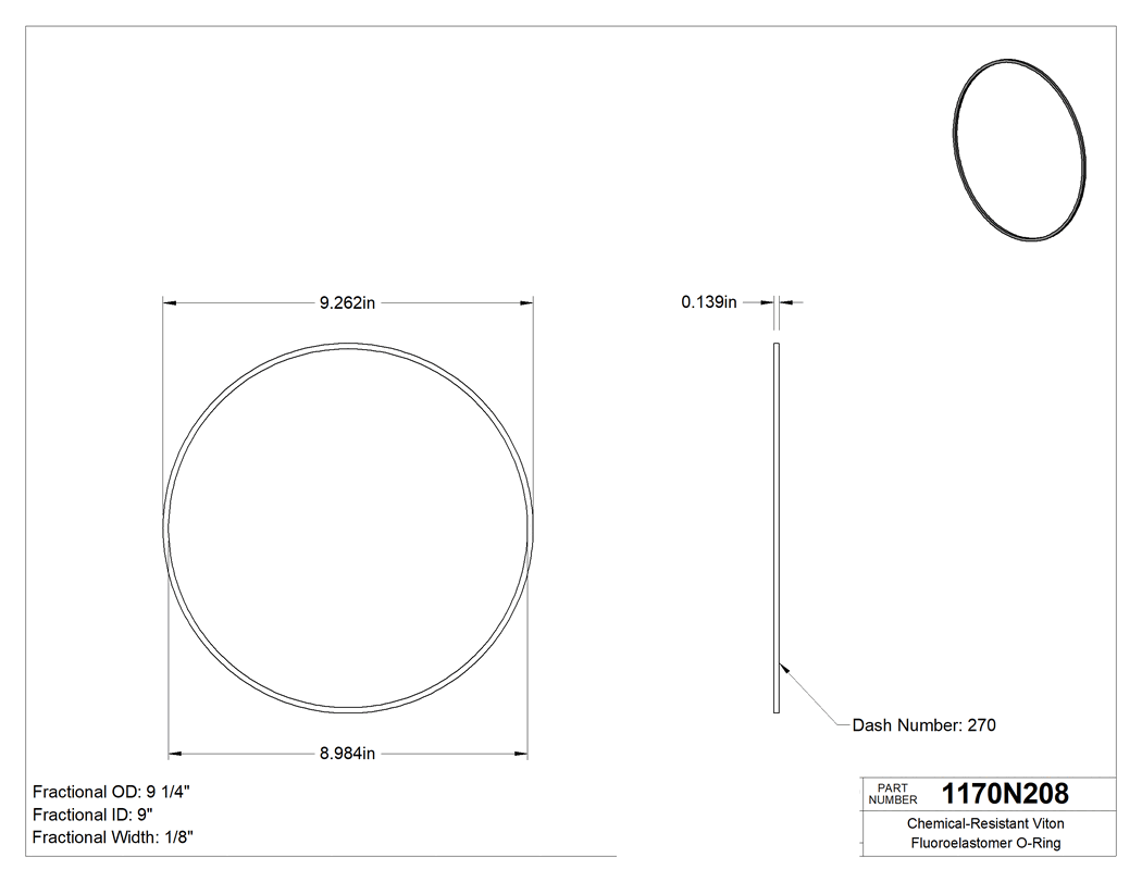 Technical drawing - 1170N208